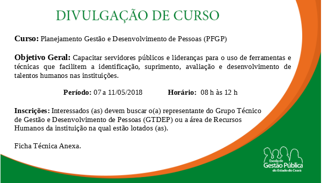 Planejamento Gestão e Desenvolvimento de Pessoas